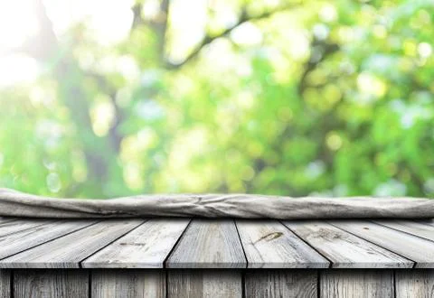 Empty wooden table background Stock Photos