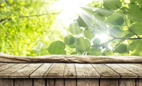 Empty wooden table background Stock Photos