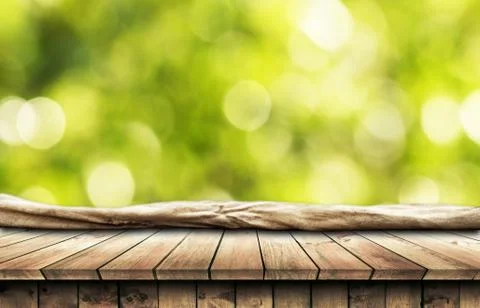 Empty wooden table background Stock Photos