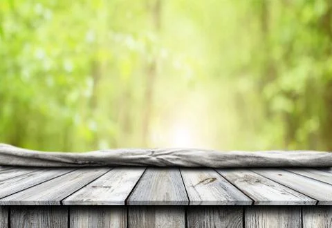 Empty wooden table background Stock Photos