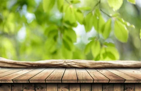 Empty wooden table background Stock Photos