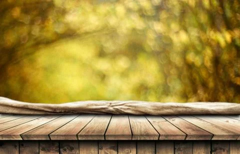 Empty wooden table background Stock Photos