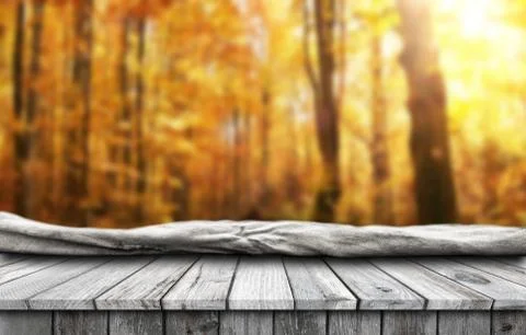 Empty wooden table background Stock Photos