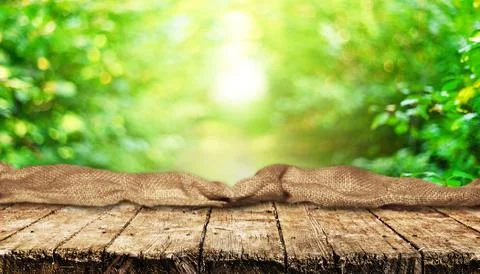 Empty wooden table background Stock Photos