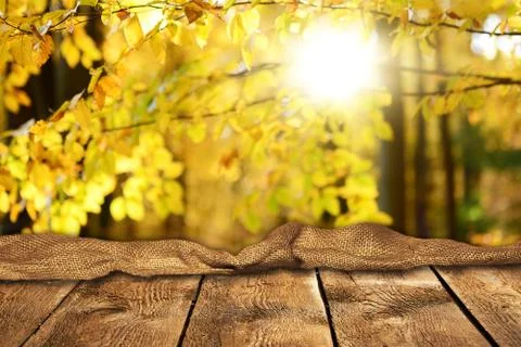 Empty wooden table background Stock Photos