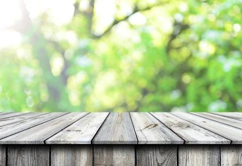 Empty wooden table background Stock Photos