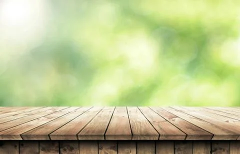 Empty wooden table background Stock Photos