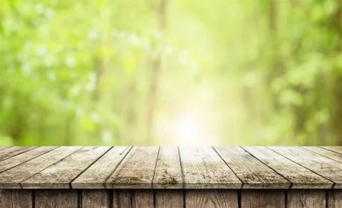 Empty wooden table background Stock Photos