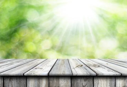 Empty wooden table background Stock Photos