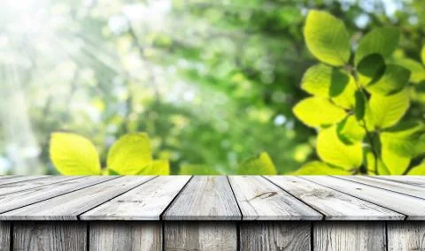 Empty wooden table background Stock Photos