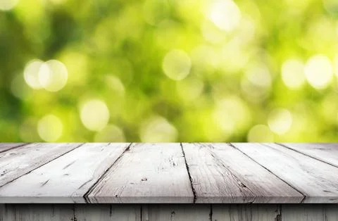 Empty wooden table background Stock Photos