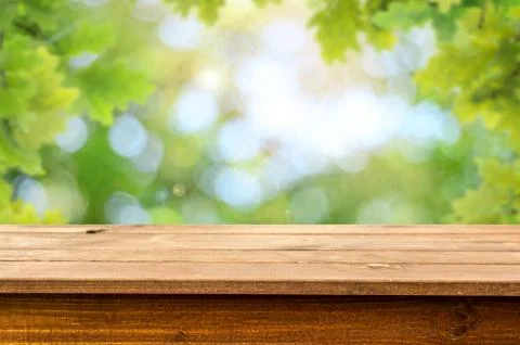 Empty wooden table background 스톡 사진