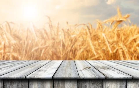 Empty wooden table background Stock-Fotos