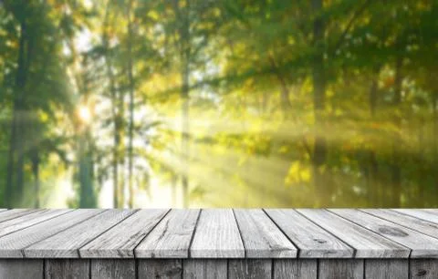 Empty wooden table background Stock Photos