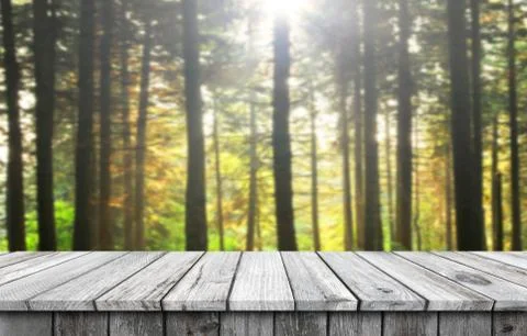 Empty wooden table background Stock Photos