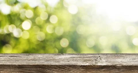 Empty wooden table background Stock Photos