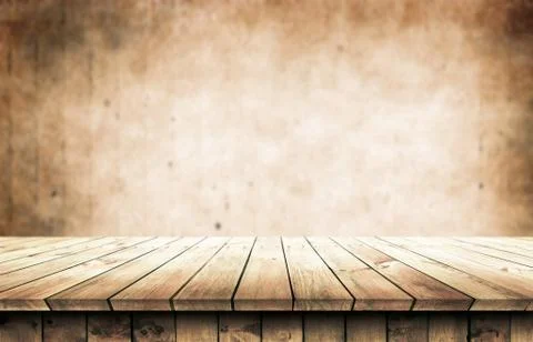 Empty wooden table background Stock Photos