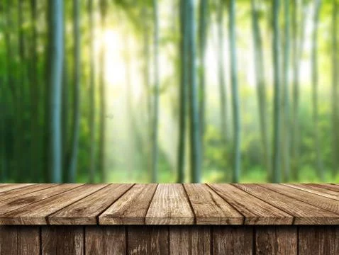 Empty wooden table background Stock Photos