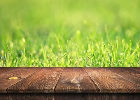 Empty wooden table background Stock-Fotos
