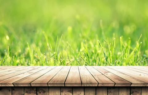 Empty wooden table background Stock Photos