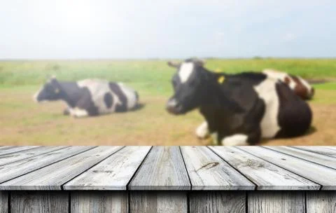 Empty wooden table background Foto stock