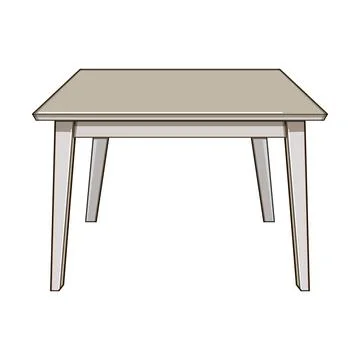 Empty wooden table cartoon vector illustration Stock Illustration