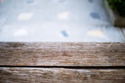 Empty Wooden table in front of blurred background, Mock up for display of pro Stock Photos