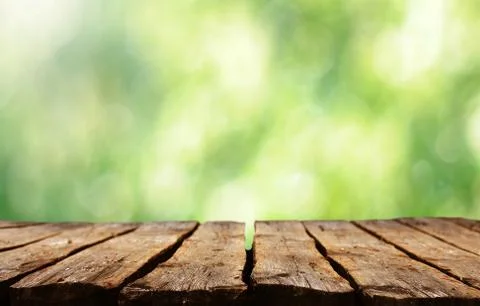 Empty wooden table Stock Photos