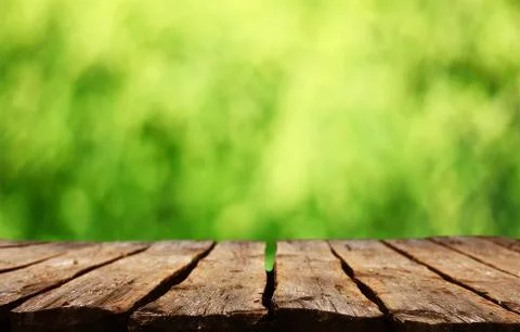 Empty wooden table Stock Photos