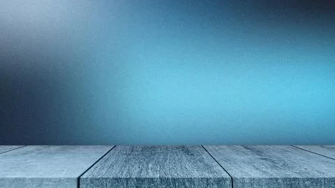 Empty wooden table top isolated on Blue Noise background, used for display .. イラスト素材