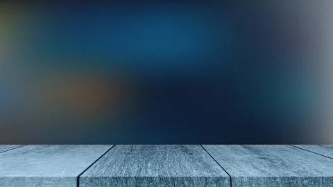 Empty wooden table top isolated on Blue Noise background, used for display .. イラスト素材