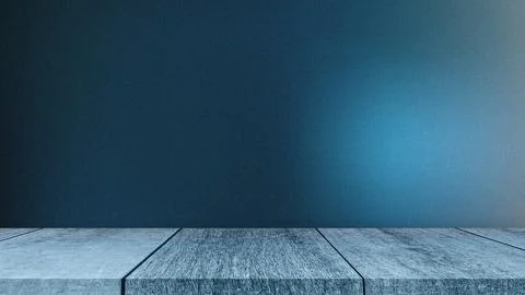 Empty wooden table top isolated on Blue Noise background, used for display .. イラスト素材