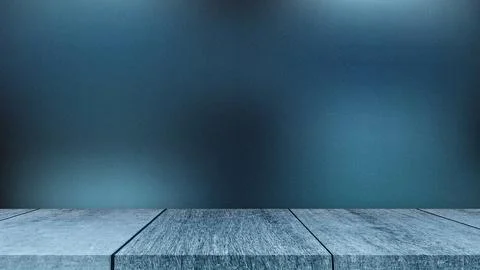 Empty wooden table top isolated on Blue Noise background, used for display .. イラスト素材