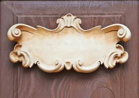 Empty wooden tablet 스톡 사진