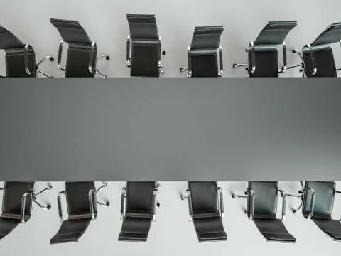 Empty workspace on glass PLAN table. Top view. High resolution render. Busine イラスト素材