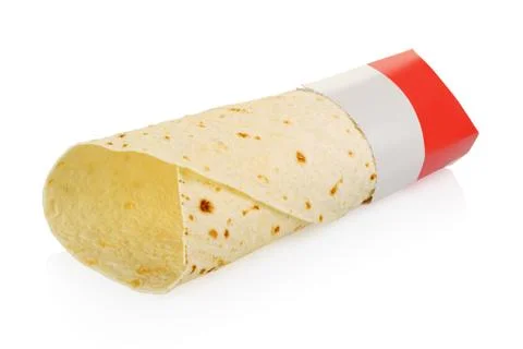 Empty wrap sandwich Stock Photos