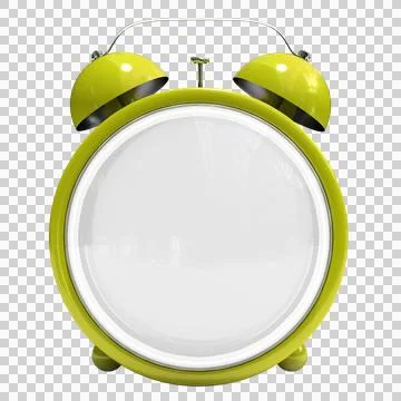 Empty yellow alarm clock Stock Illustration