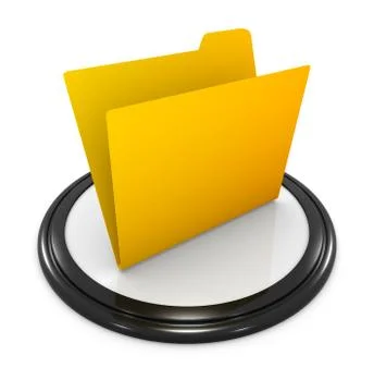 Empty yellow folder Illustrazione stock