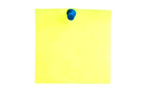 Empty yellow post it 库存照片