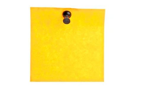 Empty yellow post it 库存照片