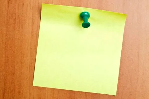 Empty yellow post it 库存照片