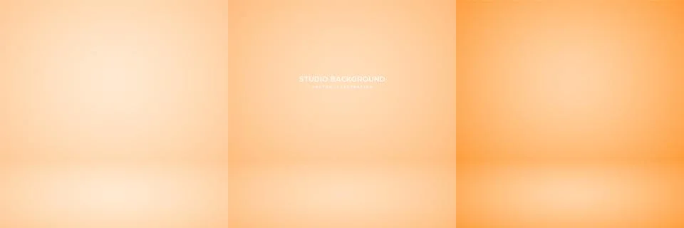 Empty yellow studio abstract backgrounds with spotlight effect. Product showcase 스톡 일러스트