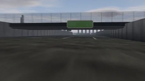 EmptyFreeway Stock Footage 73845723