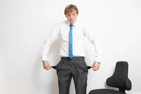 Emptying pockets Stock Photos