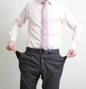 Emptying pockets Stock Photos