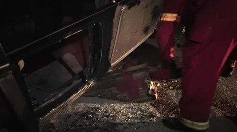 EMS paramedics on rescue Stock Footage 44727241