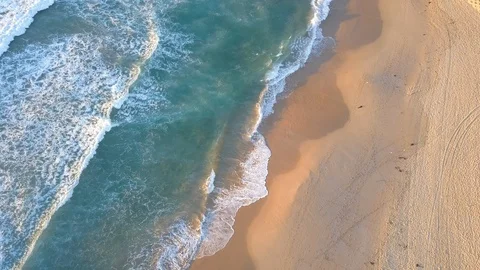 Emtpy Beach - Aerial View Stock Footage 88067297