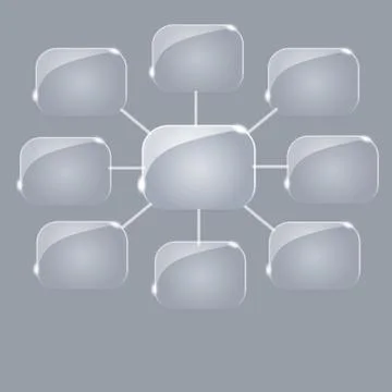 Emty flow chart diagram Stock Illustration