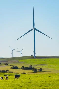 The Emu Downs Wind Farm is a 79.2 MW wind farm in Western Australia Stock Photos