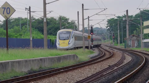 EMU in motion, Malaysia Stock Footage 134726083